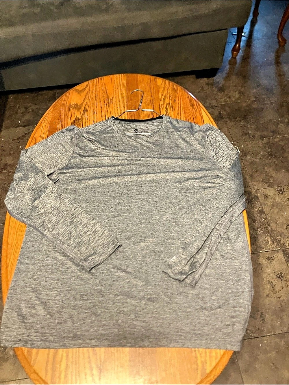 Champion Gray Athletic Shirt Size Medium